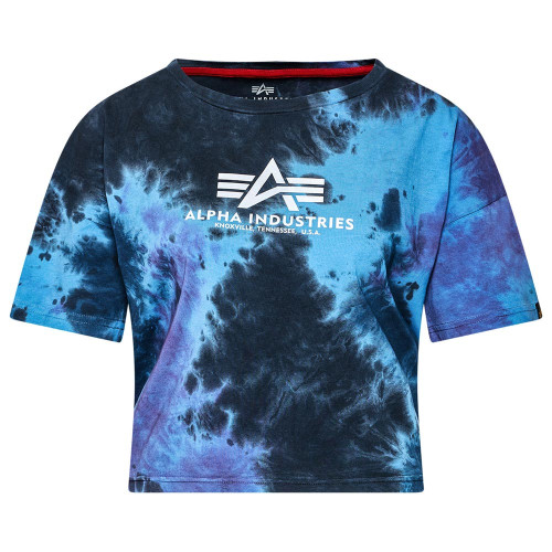 Alpha Industries Γυναικεία κοντομάνικη μπλούζα Basic Batik Cropped Oversize T-shirt